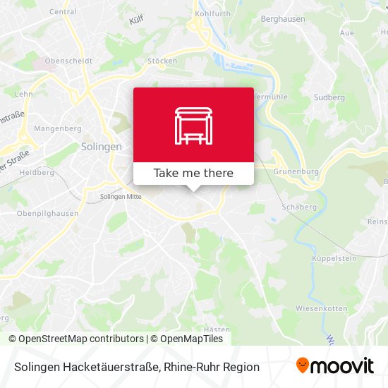 Solingen Hacketäuerstraße map