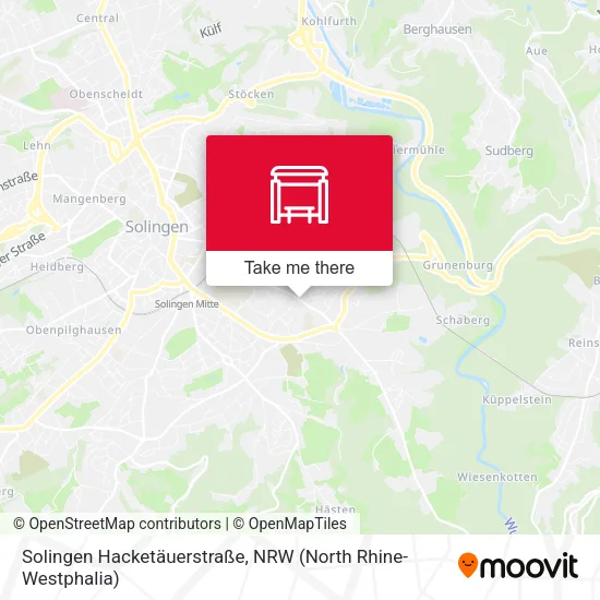 Карта Solingen Hacketäuerstraße