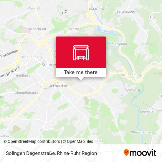 Solingen Degenstraße map