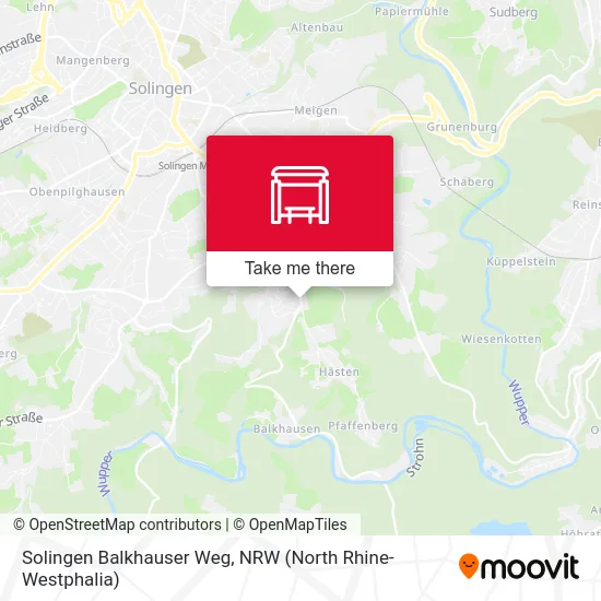 Карта Solingen Balkhauser Weg