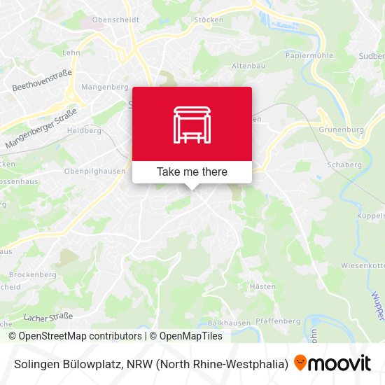 Solingen Bülowplatz map