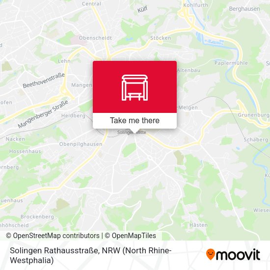 Карта Solingen Rathausstraße