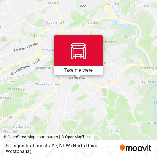 Карта Solingen Rathausstraße