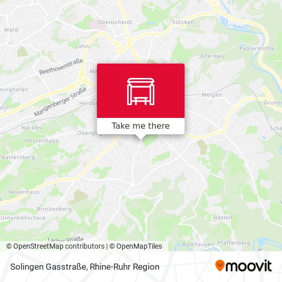 Solingen Gasstraße map