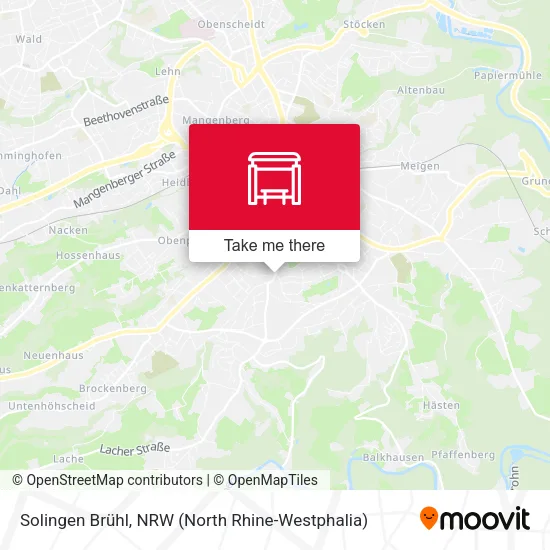 Карта Solingen Brühl
