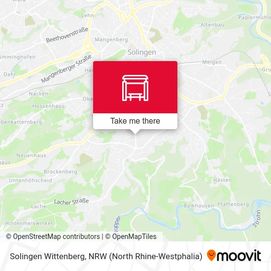 Карта Solingen Wittenberg