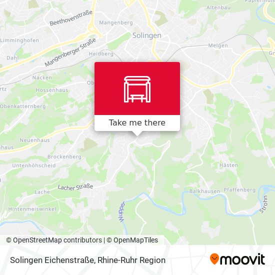 Solingen Eichenstraße map