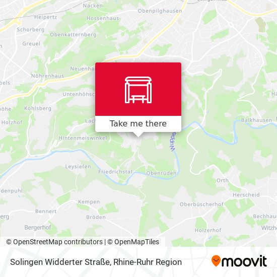 Solingen Widderter Straße map