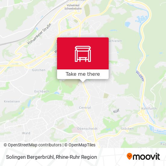 Solingen Bergerbrühl map