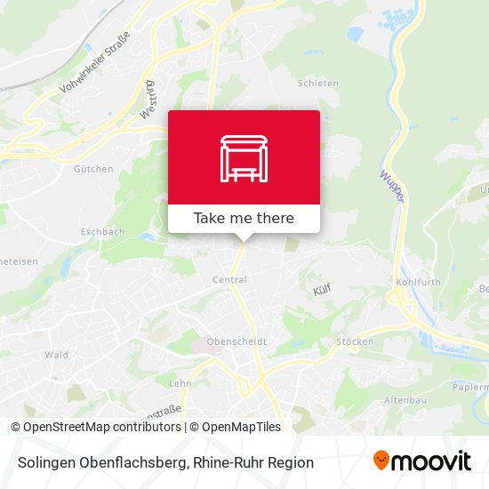 Solingen Obenflachsberg map