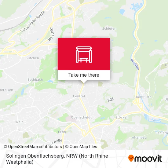 Карта Solingen Obenflachsberg