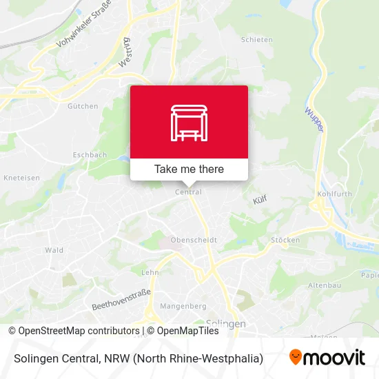 Карта Solingen Central