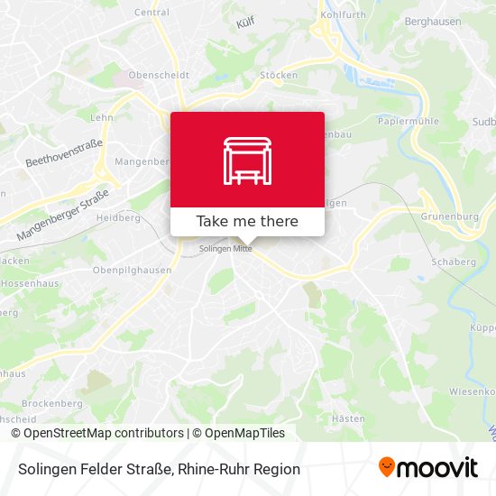 Solingen Felder Straße map