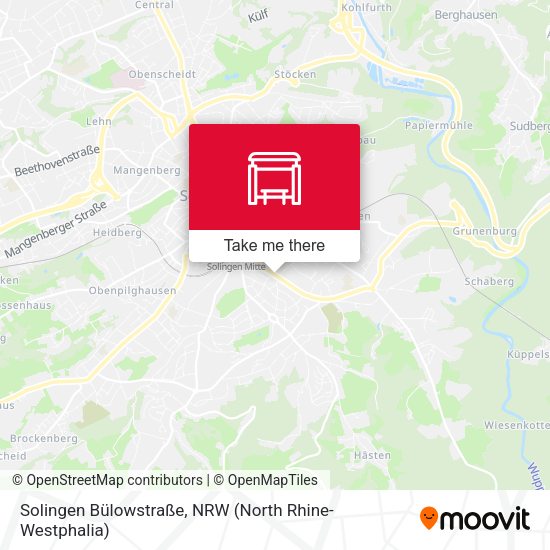 Карта Solingen Bülowstraße