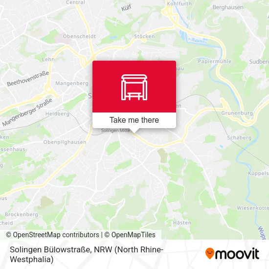 Карта Solingen Bülowstraße