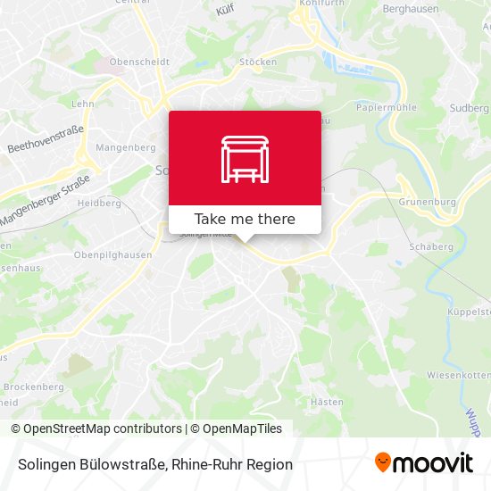 Solingen Bülowstraße map