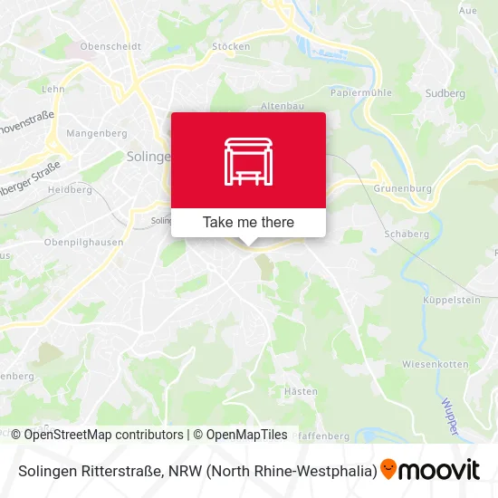 Solingen Ritterstraße map