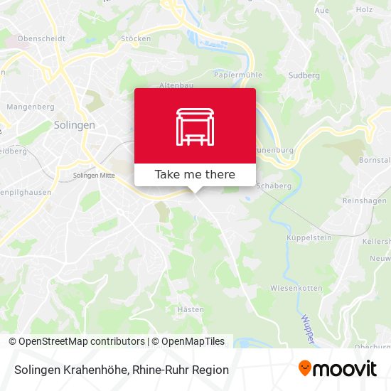 Solingen Krahenhöhe map