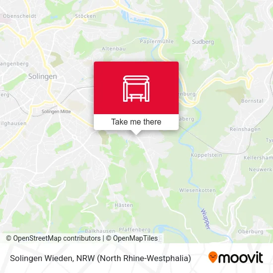 Карта Solingen Wieden