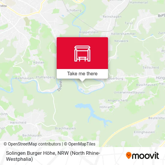 Карта Solingen Burger Höhe