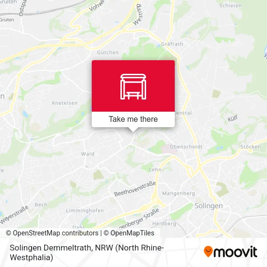 Карта Solingen Demmeltrath