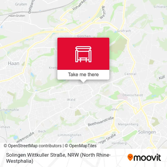 Карта Solingen Wittkuller Straße