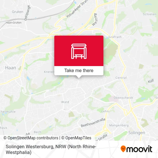 Solingen Westersburg map