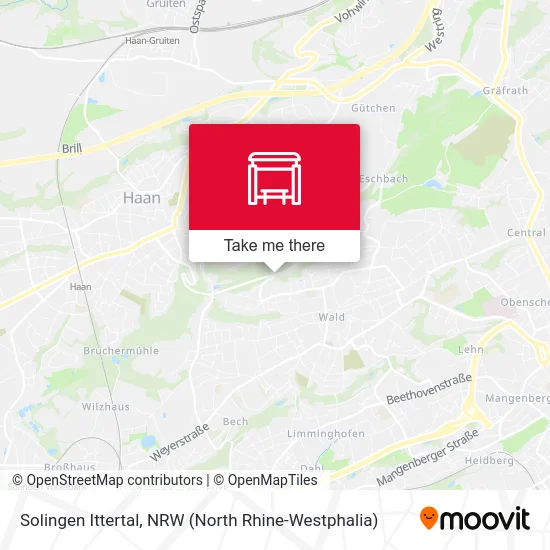 Solingen Ittertal map