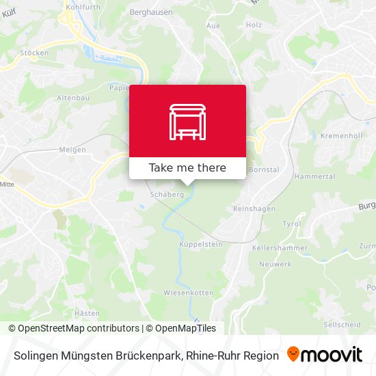 Solingen Müngsten Brückenpark map