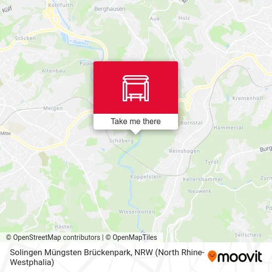 Карта Solingen Müngsten Brückenpark