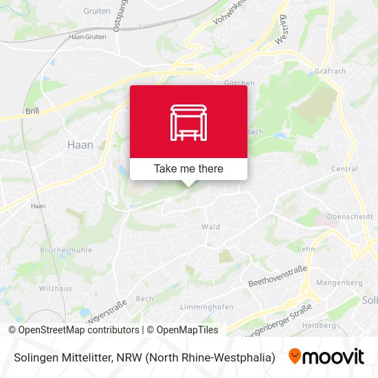 Карта Solingen Mittelitter