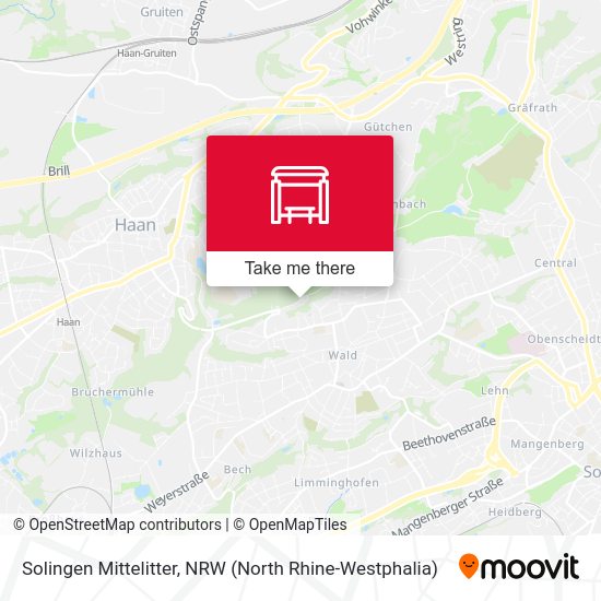 Solingen Mittelitter map
