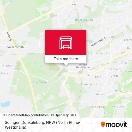 Карта Solingen Dunkelnberg