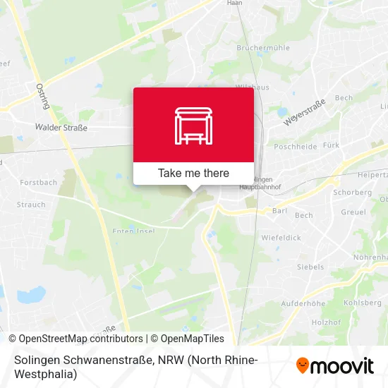 Карта Solingen Schwanenstraße
