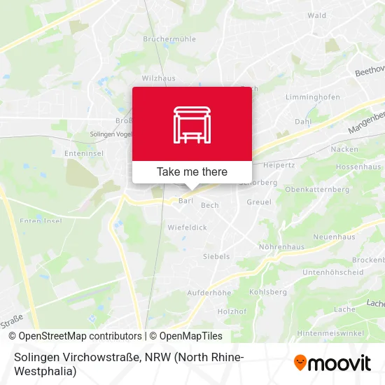 Карта Solingen Virchowstraße