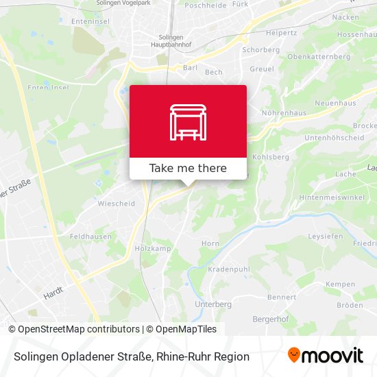 Solingen Opladener Straße map