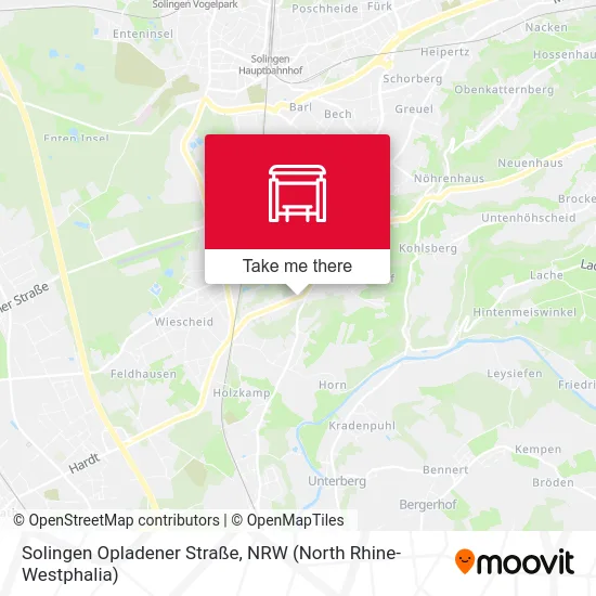 Solingen Opladener Straße map