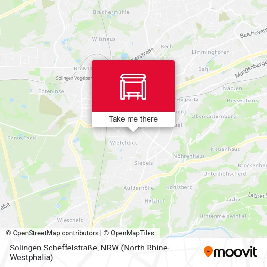 Solingen Scheffelstraße map