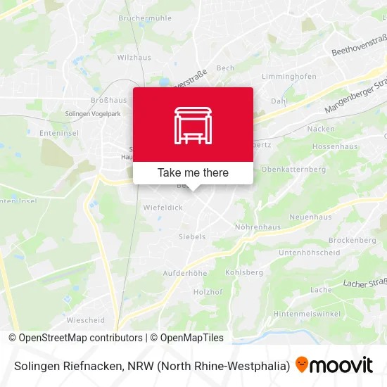 Карта Solingen Riefnacken