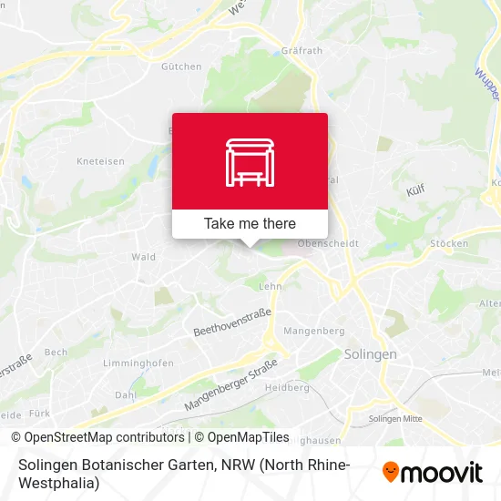 Карта Solingen Botanischer Garten
