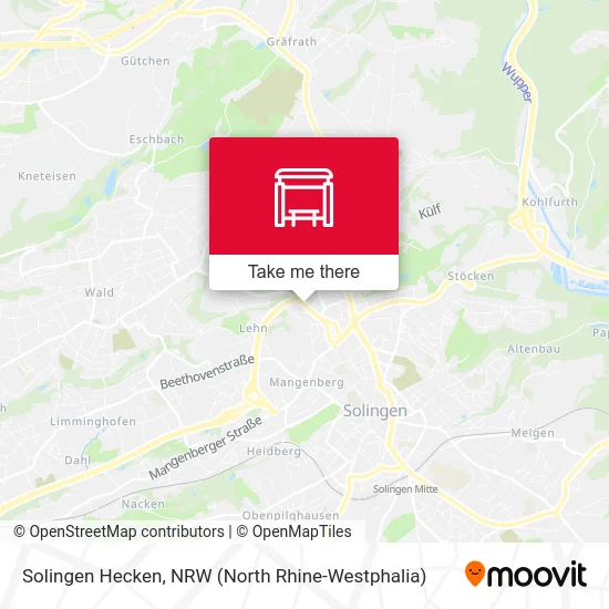 Карта Solingen Hecken