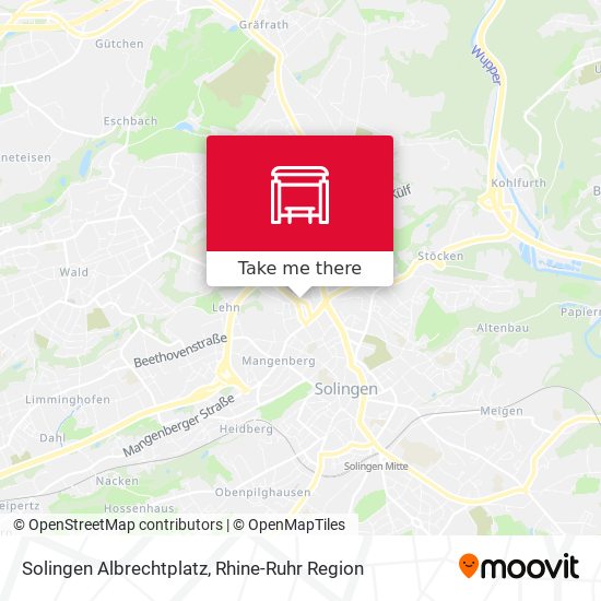 Solingen Albrechtplatz map
