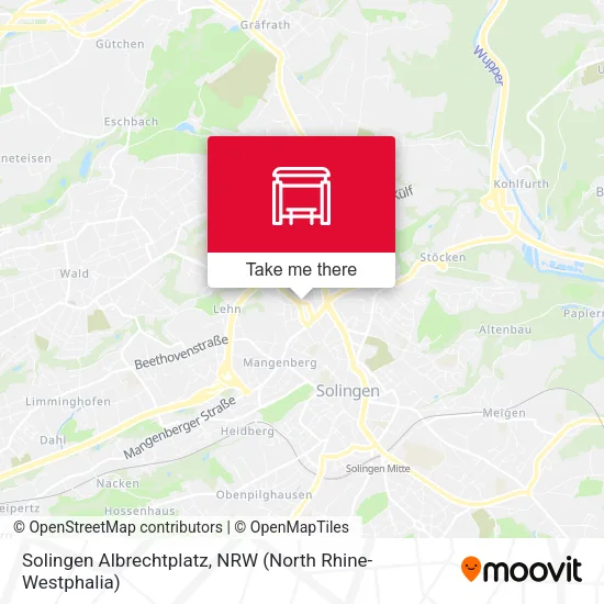 Карта Solingen Albrechtplatz