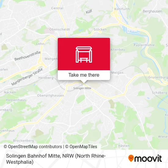 Карта Solingen Bahnhof Mitte