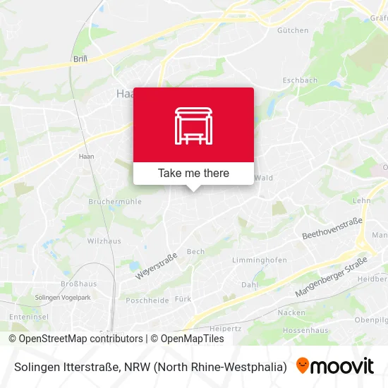 Solingen Itterstraße map