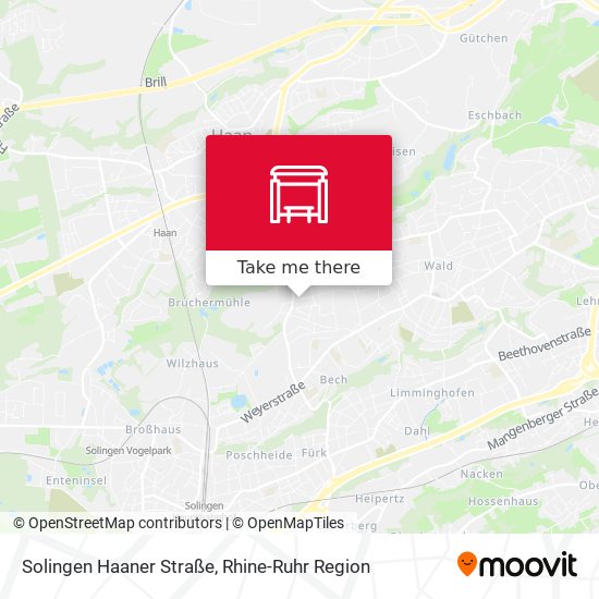 Solingen Haaner Straße map