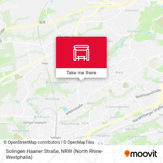 Карта Solingen Haaner Straße