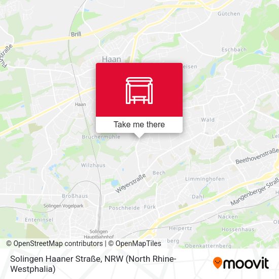 Карта Solingen Haaner Straße