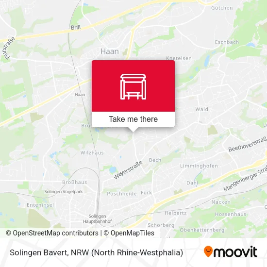 Карта Solingen Bavert