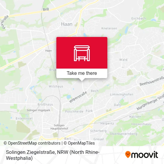 Карта Solingen Ziegelstraße